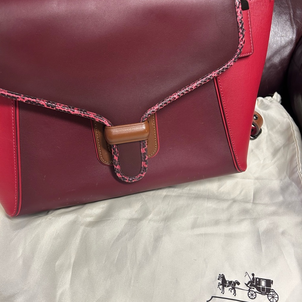 Coach Burgundy and Red
